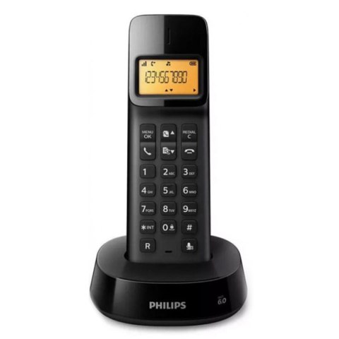 Telefon Bezprzewodowy Philips D1601B/01 1,6" 300 mAh GAP Czarny