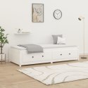 Łóżko dzienne, białe, 90x200 cm, lite drewno sosnowe
