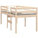 Wysokie łóżko, 80x200 cm, lite drewno sosnowe