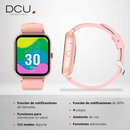 Smartwatch DCU CURVED GLASS PRO Różowy