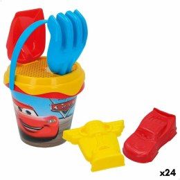 Zestaw zabawek plażowych Cars Ø 14 cm (24 Sztuk)