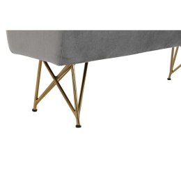 Taboret DKD Home Decor 90 x 31 x 47 cm Szary Złoty Metal