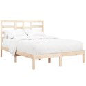 Rama łóżka, lite drewno, 140x190 cm