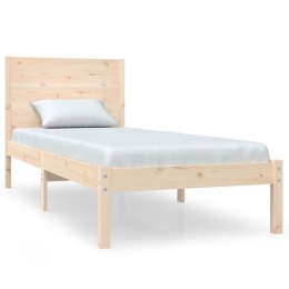 Rama łóżka, lite drewno, 75x190 cm, pojedyncza