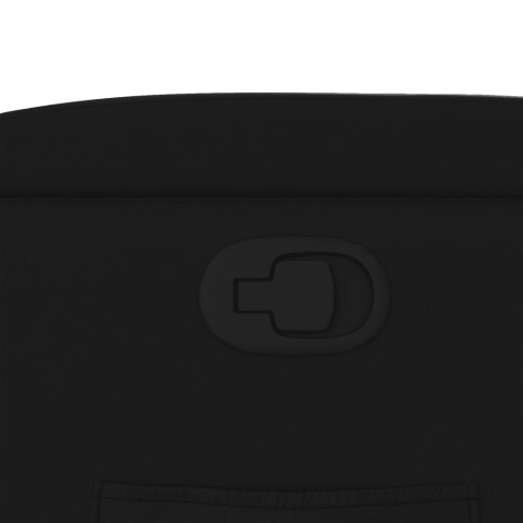 Fotel rozkładany, czarny, sztuczna skóra