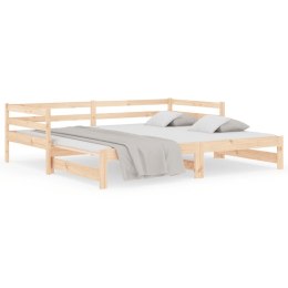 Łóżko dzienne rozsuwane, 90x200 cm, lite drewno sosnowe