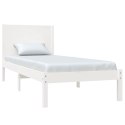Rama łóżka, biała, lite drewno sosnowe, 100x200 cm