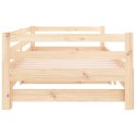 Łóżko dzienne rozsuwane, 90x190 cm, lite drewno sosnowe