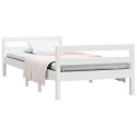 Rama łóżka, biała, 80x200 cm, lite drewno sosnowe