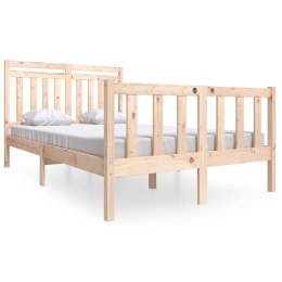 Rama łóżka, 120x190 cm, lite drewno