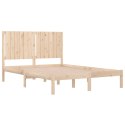 Rama łóżka, lite drewno sosnowe, 135x190 cm, podwójna