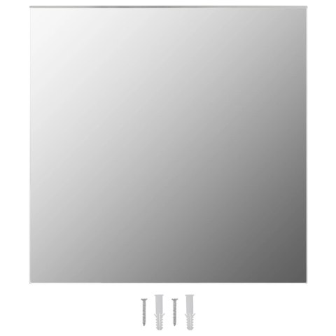 Lustra ścienne, 2 szt., 50 x 50 cm, kwadratowe, szklane Lustra ścienne, 2 szt., 50 x 50 cm, kwadratowe, szklane