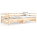 Łóżko dzienne rozsuwane, 80x200 cm, lite drewno sosnowe