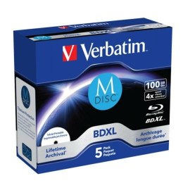 Blu-Ray BD-R do wydruku Verbatim M-DISC 5 Sztuk 4x