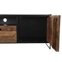 MebleTV DKD Home Decor 144,5 x 40 x 51 cm Czarny Pomarańczowy Drewno z Recyklingu Sosna