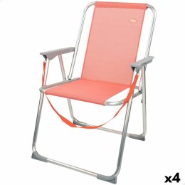 Składanego Krzesła Aktive Flamingo Koral 44 x 76 x 45 cm (4 Sztuk)