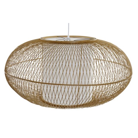 Lampa Sufitowa DKD Home Decor Biały Naturalny Bambus 40 W 83 x 83 x 40 cm