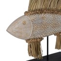 Figurka Dekoracyjna Biały Brązowy Naturalny Ryba 70 x 12 x 53 cm