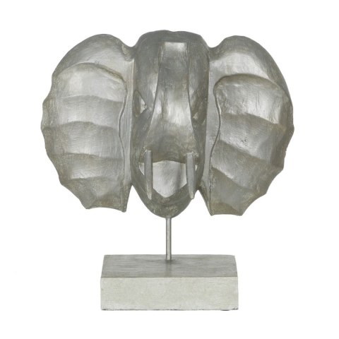 Figurka Dekoracyjna Srebrzysty Słoń 35 x 21 x 35 cm