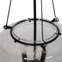 Lampa Sufitowa Czarny Szkło Żelazo 220-240 V 35 x 35 x 72 cm