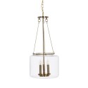 Lampa Sufitowa Złoty Szkło Żelazo 220-240 V 35 x 35 x 72 cm