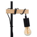 Lampa stołowa Czarny Beżowy Drewno Żelazo 220 -240 V 16 x 13 x 52 cm