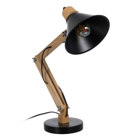 Lampa stołowa Czarny Naturalny Drewno Żelazo 60 W 220-240 V 39 x 19 x 55 cm