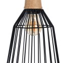 Lampa Sufitowa Czarny Naturalny Drewno Żelazo 220-240 V 20 x 19,5 cm