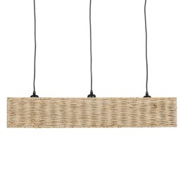 Lampa Sufitowa Czarny Naturalny Żelazo 220-240 V 88 x 17,5 x 65 cm