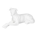 Figurka Dekoracyjna Biały Pies 18 x 12,5 x 37 cm