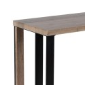 Konsola Czarny Naturalny Żelazo Drewno MDF 110 x 30 x 75 cm