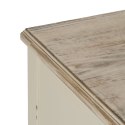 Konsola Biały Naturalny Drewno świerkowe Drewno MDF 104 x 50 x 78 cm