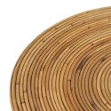 Zestaw 2 stołów Beżowy Rattan 60 x 60 x 39 cm (2 Sztuk)