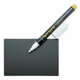 Deska Securit Ze wsparciem Set 7,4 × 10,5 cm 20 Sztuk Czarny