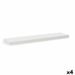 Półki Confortime Drewno MDF Biały 23,5 x 80 x 3,8 cm (4 Sztuk)