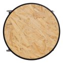 Stolik Czarny Naturalny Żelazo Drewno MDF 46 x 48 x 66 cm