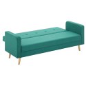Sofa materiałowa, zielona