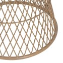 Stolik Beżowy Żelazo Rattan 55 x 55 x 50 cm