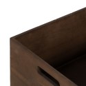 Zestaw dekoracyjnych pudełek Brązowy Naturalny Drewno paulowni 44 x 31 x 18 cm (3 Części)