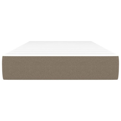 Materac kieszeniowy, kolor taupe, 80x200x20 cm, tkanina