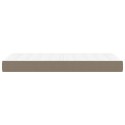 Materac kieszeniowy, kolor taupe, 80x200x20 cm, tkanina