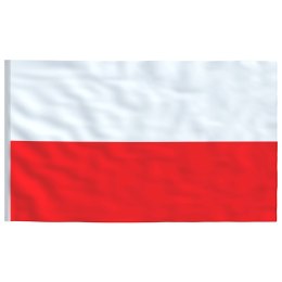 Flaga Polski z masztem, 5,55 m, aluminium