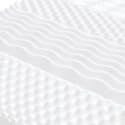 Materac piankowy, biały 180x200 cm, 7-strefowy, twardość 20 ILD
