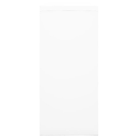 Szafka z drzwiami przesuwnymi, biała, 90x40x90 cm, stal