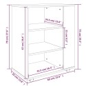 Szafka na kółkach, brązowy dąb, 60x35x75 cm