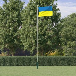 Flaga Ukrainy z masztem, 6,23 m, aluminium