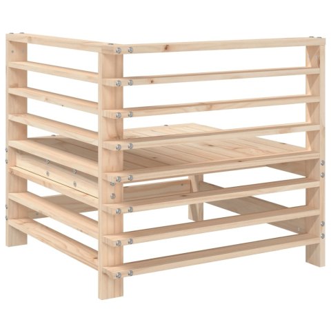 Ogrodowa sofa narożna, lite drewno sosnowe