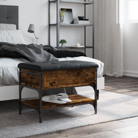 Ławka na buty, przydymiony dąb, 62x42x45 cm