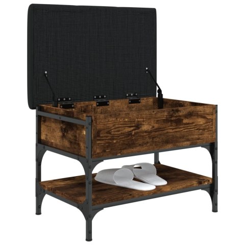 Ławka na buty, przydymiony dąb, 62x42x45 cm