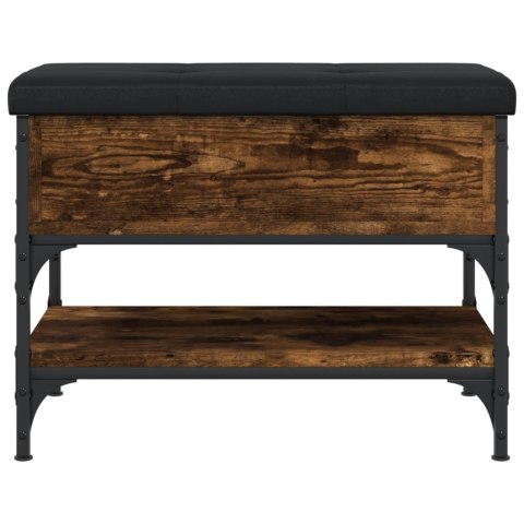 Ławka na buty, przydymiony dąb, 62x42x45 cm